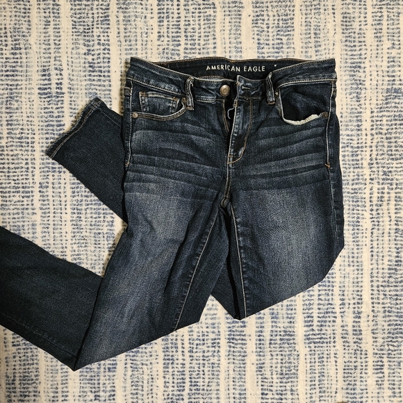 American Eagle Size 10 Reg skinny jeans - Picture 3 of 4